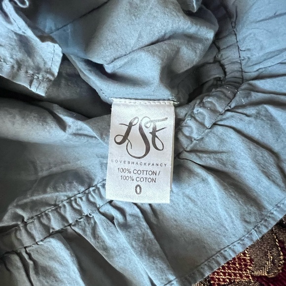 LoveShackFancy Cropped Embroidered Blouse - Picture 4 of 6